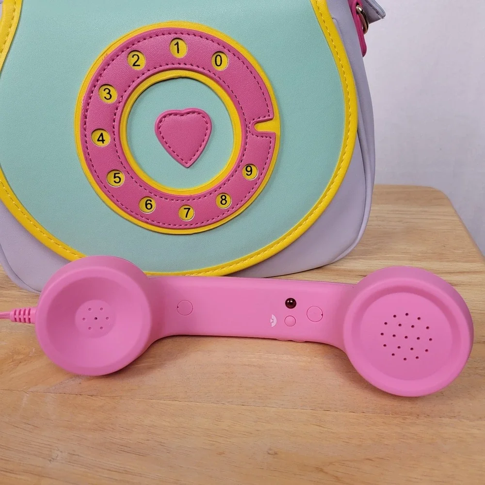 Bewaltz Ring Ring Phone Convertible Handbag Cotton Candy Mint Retro  Telephone
